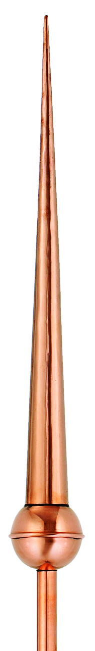 Gawain Finial Weather Vane - Polished Copper