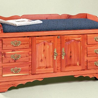 Amish Fancy Front Cedar Hope Chest